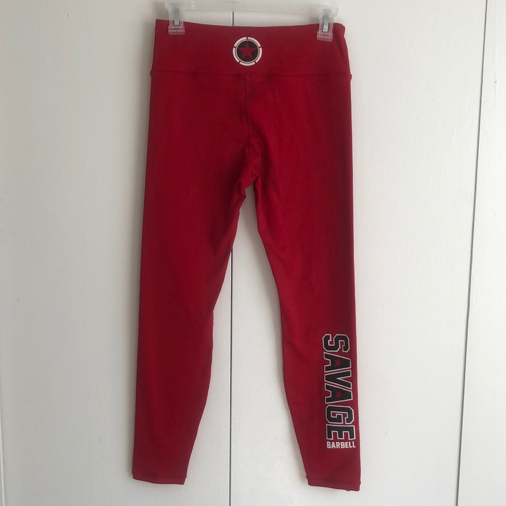 Savage Barbell Leggings, High Waist, Ankle Length